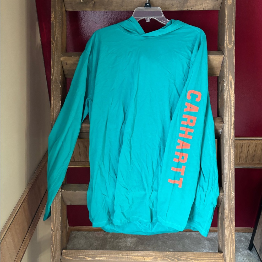 Carhartt Force Turquoise Relaxed Fit Shirt